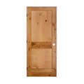 Trimlite 34" x 80" x 1-3/8" Knotty Alder 2-Panel Interior Shaker 6-9/16" RH Prehung Door with Black Hinges 2168ska8402RH1D6916